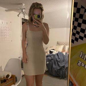 beige dress